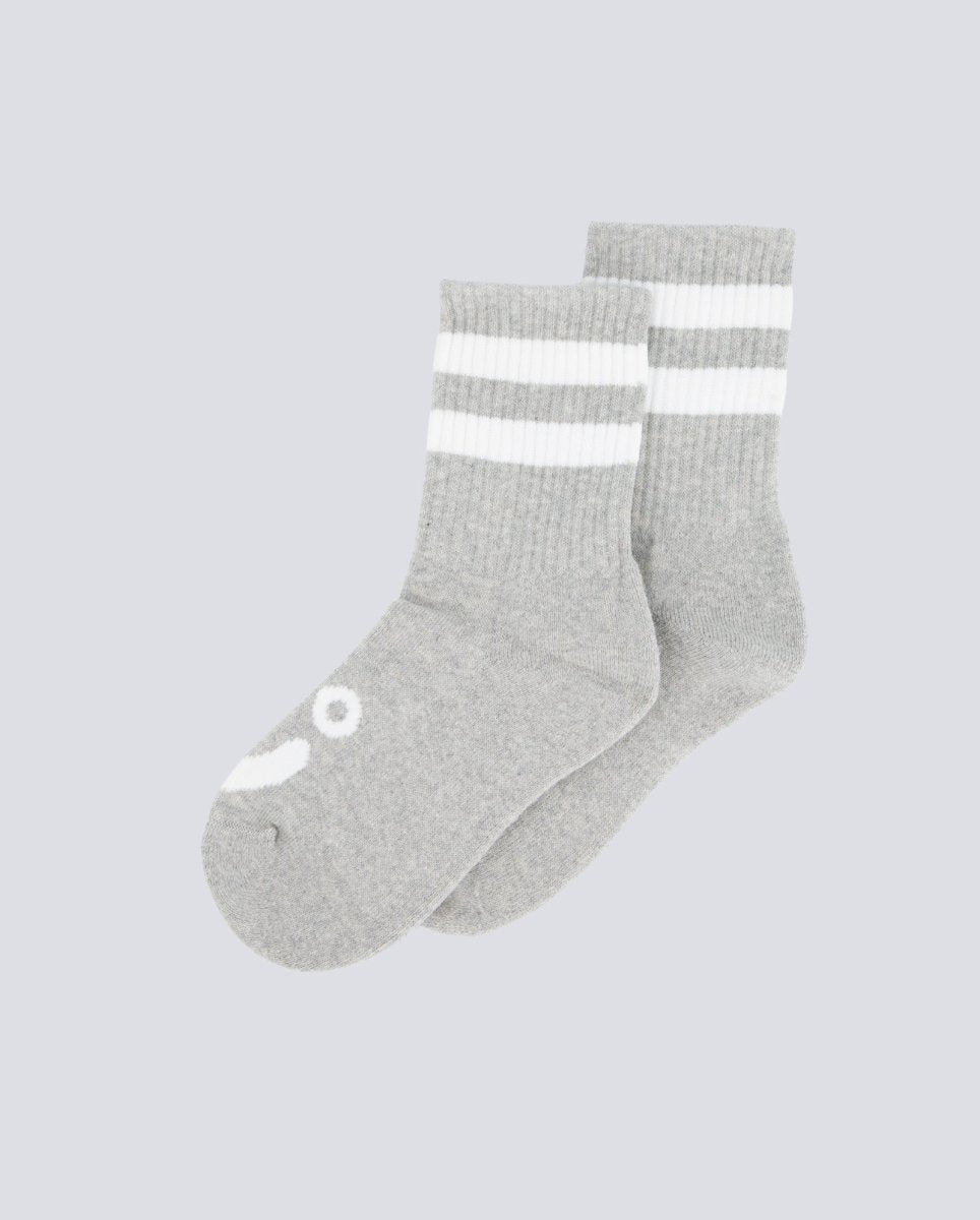 Calcetines Polar Skate Co Ribs Socks Happy Sad Gris Unisex