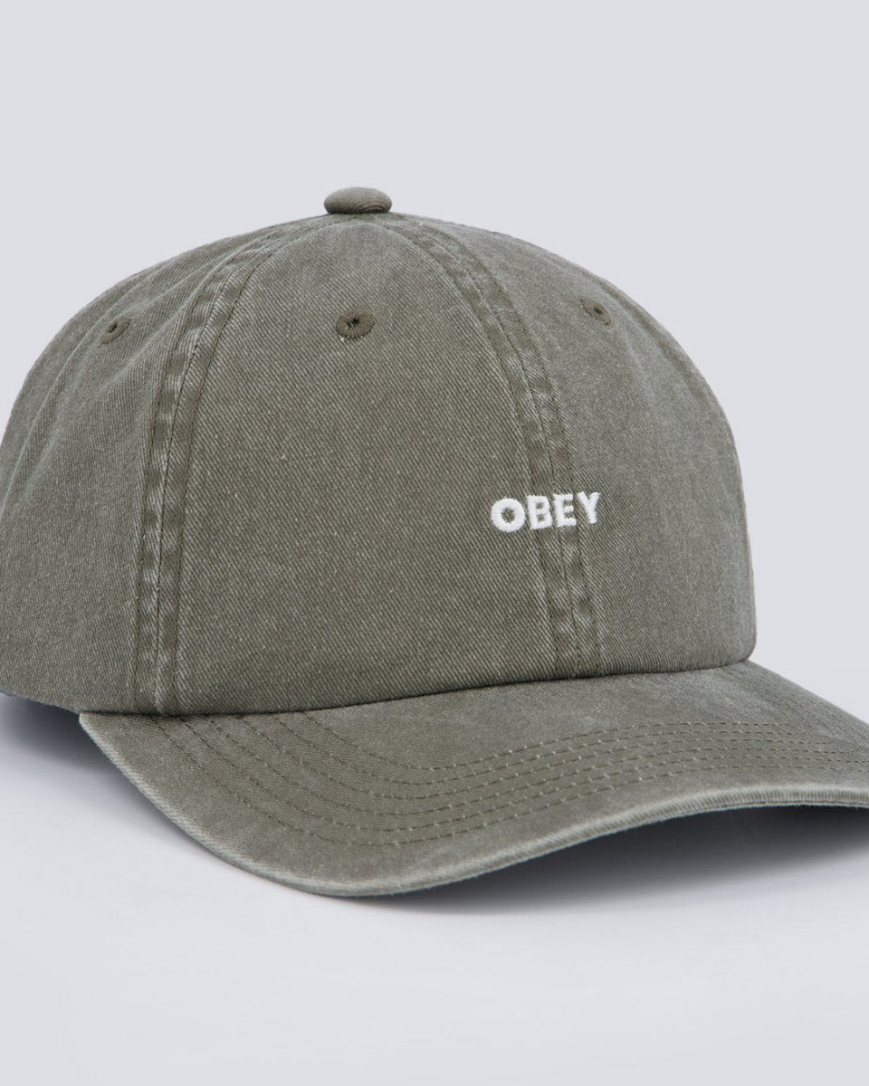 Gorra Obey Pigment Bold 6 Panel Strapback Verde Unisex