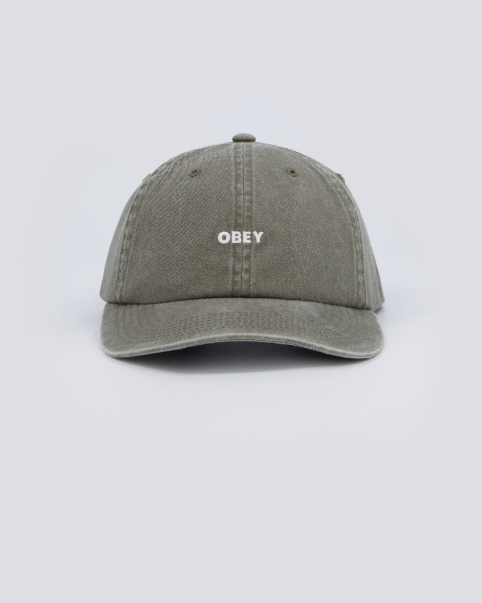 Gorra Obey Pigment Bold 6 Panel Strapback Verde Unisex