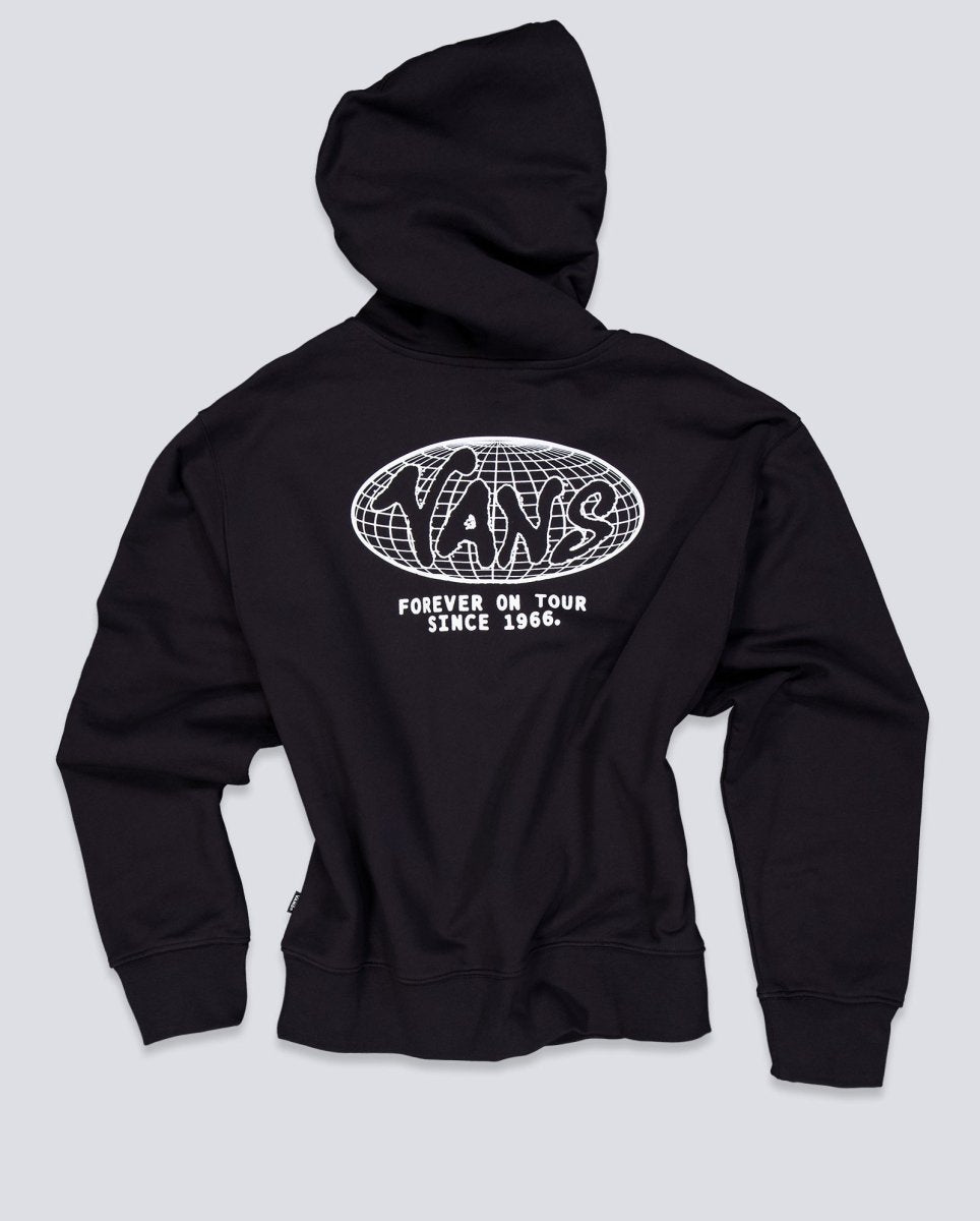 Sudadera con Capucha Vans World Tour Loose Negro Unisex