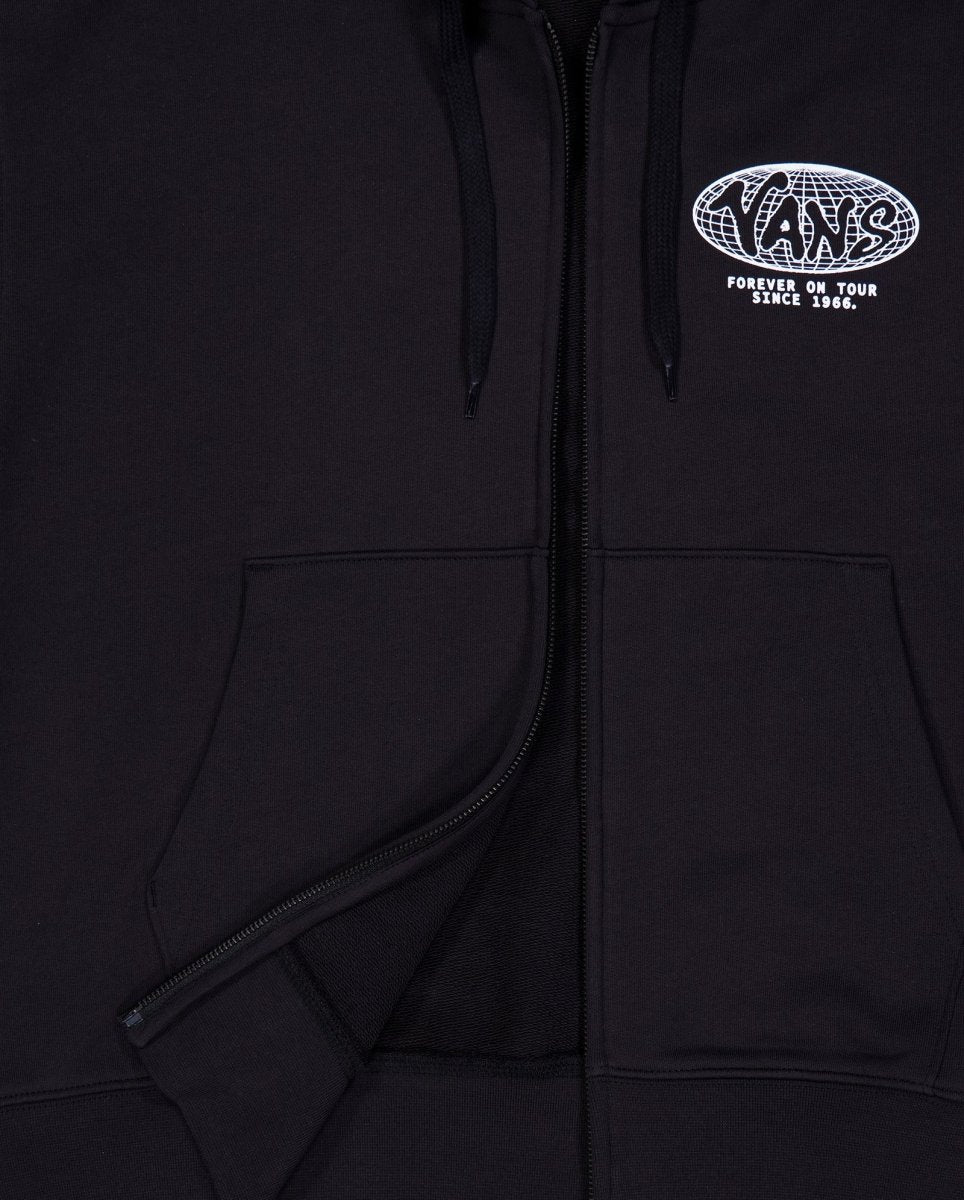Sudadera con Capucha Vans World Tour Loose Negro Unisex