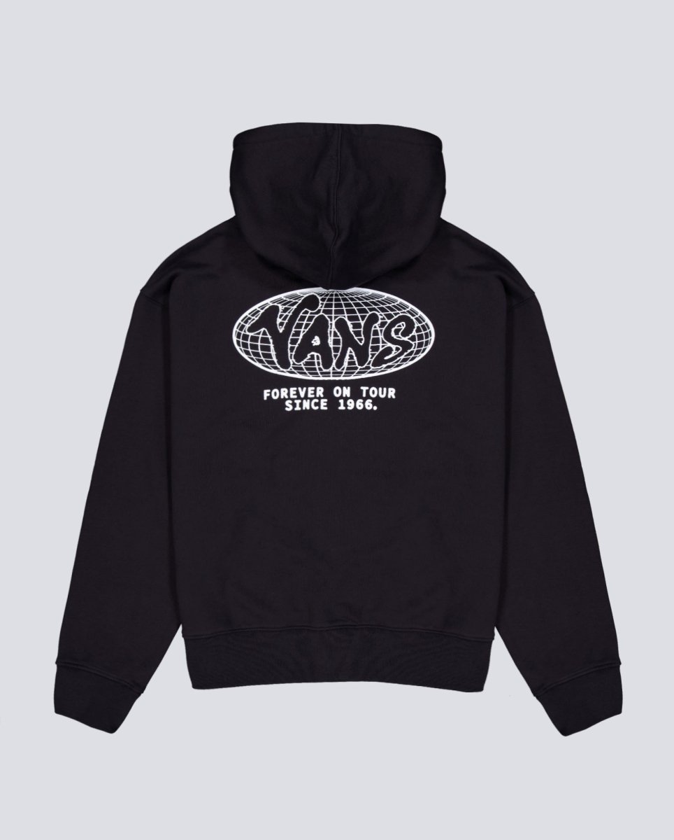 Sudadera con Capucha Vans World Tour Loose Negro Unisex