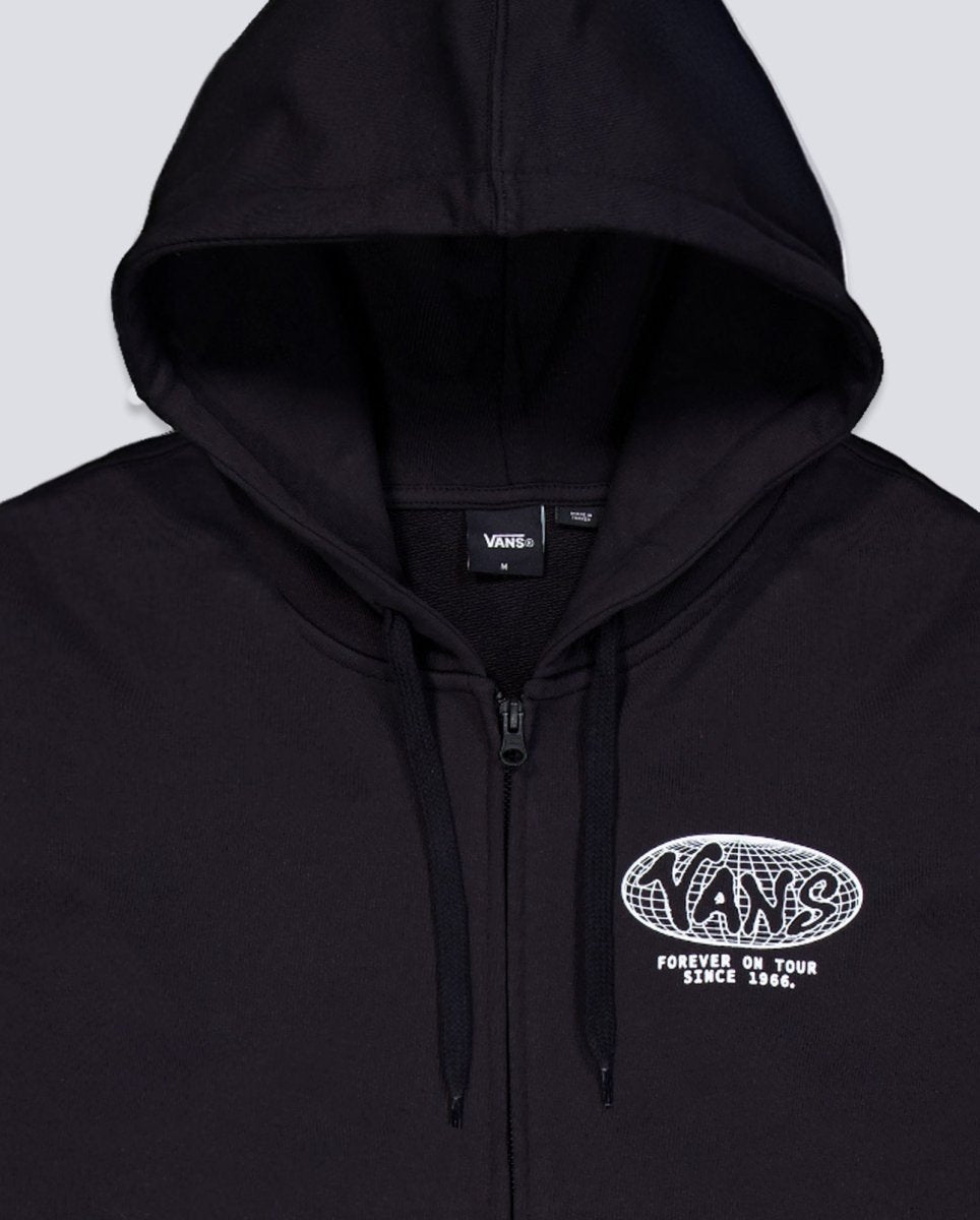 Sudadera con Capucha Vans World Tour Loose Negro Unisex