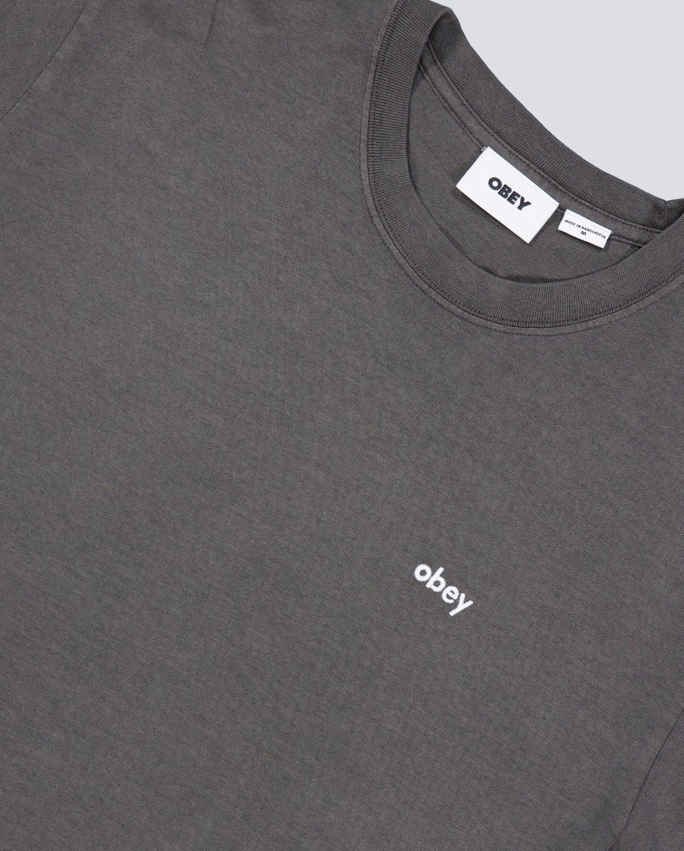 Camiseta Obey Lowercase Pigment Gris Unisex