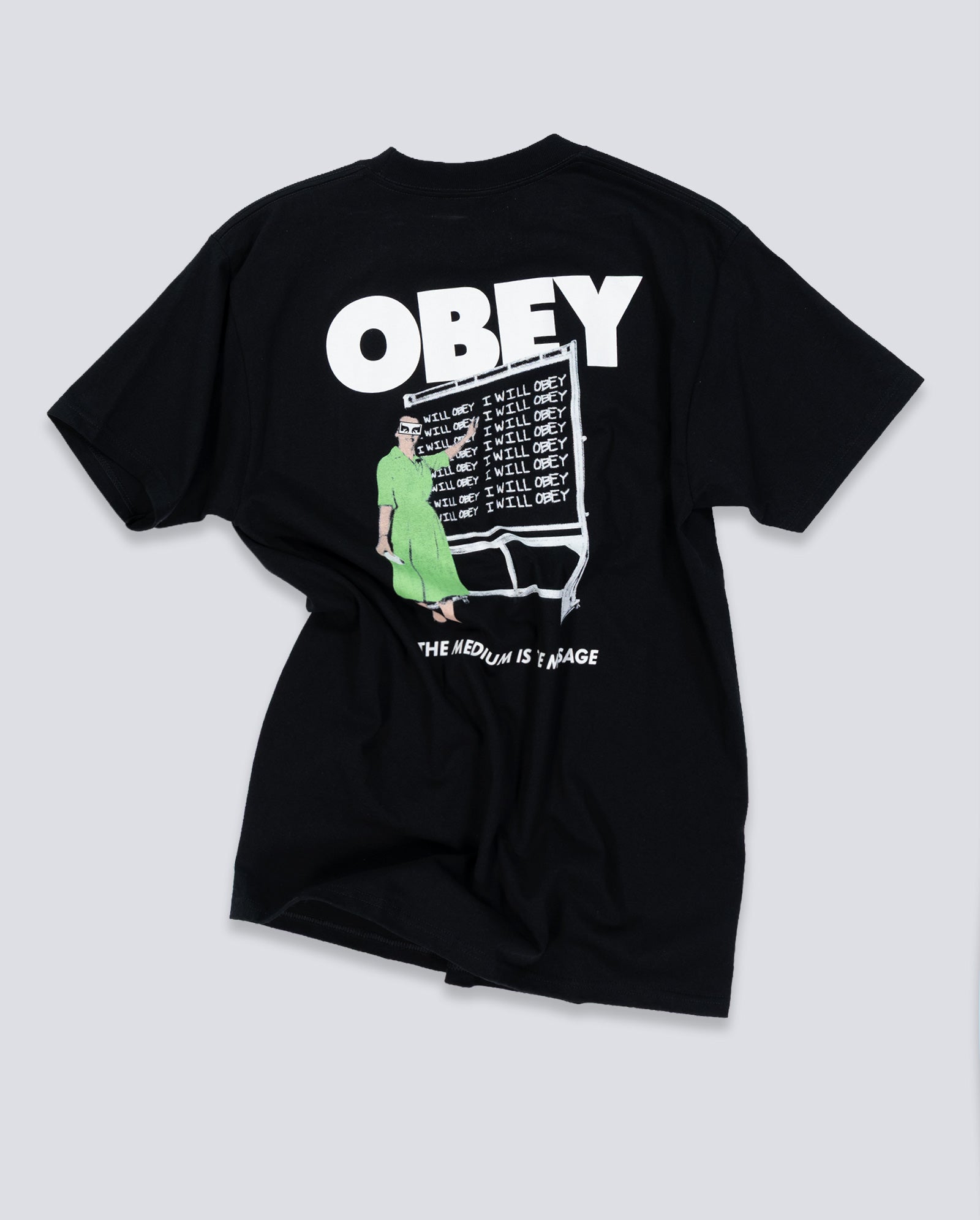 Camiseta Obey I Will Obey Negro Unisex