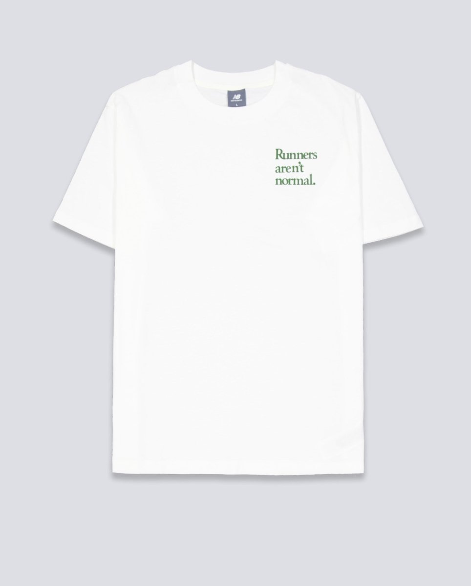 Camiseta New Balance Runners Arent Normal Blanco Unisex