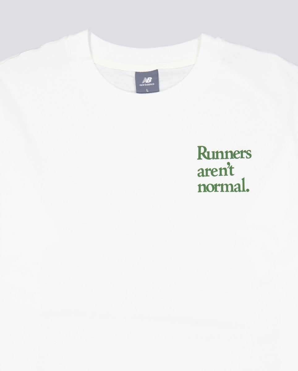 Camiseta New Balance Runners Arent Normal Blanco Unisex