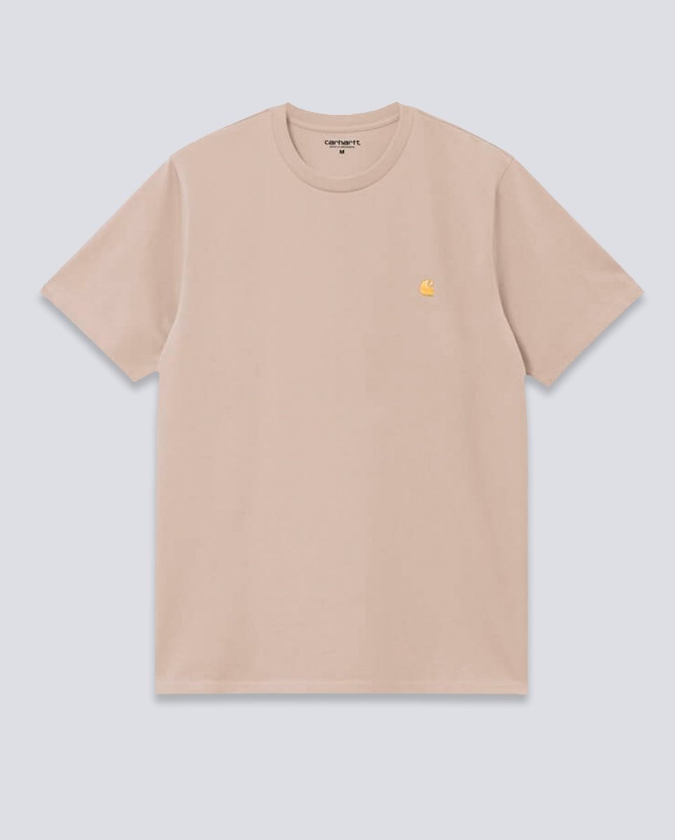 Camiseta Carhartt WIP Chase Beige Hombre cambiar foto