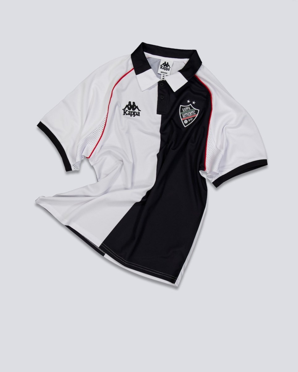 Camiseta Kappa Authentic Solin Blanco Y Negro Unisex