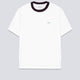 Camiseta Lacoste Cuello Contraste Blanco Unisex