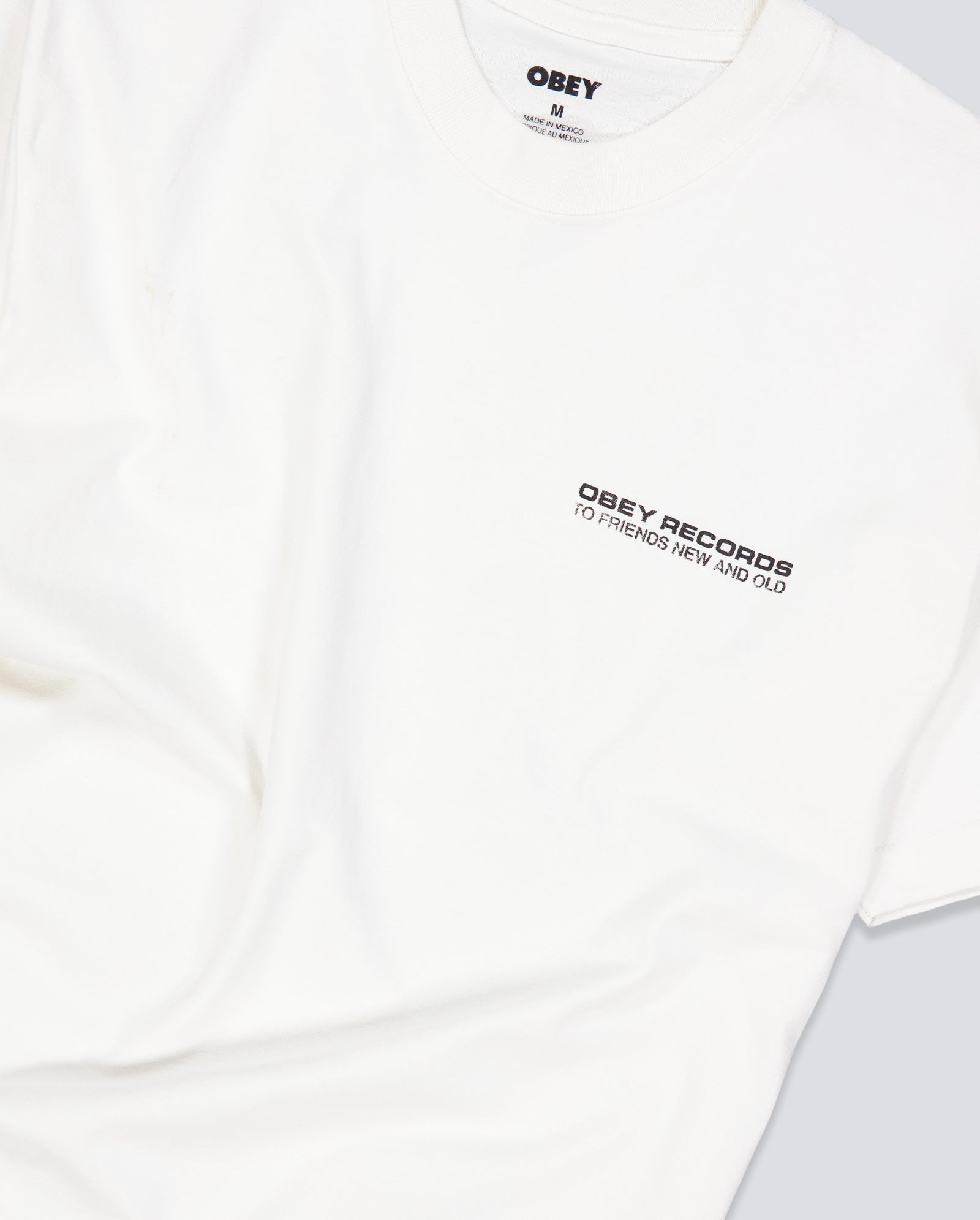 Camiseta Obey To New Friends And Old Blanco Unisex