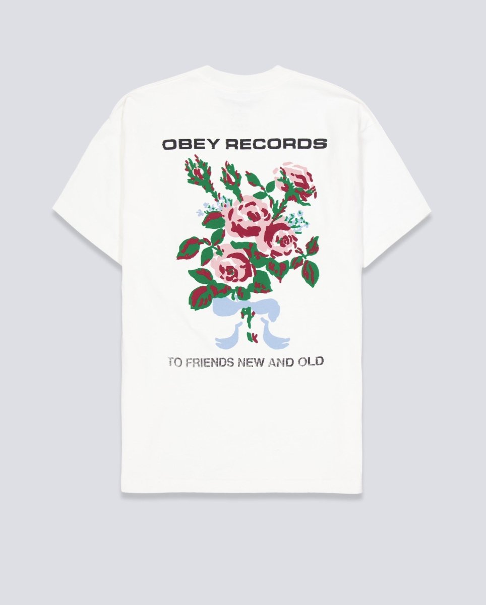 Camiseta Obey To New Friends And Old Blanco Unisex