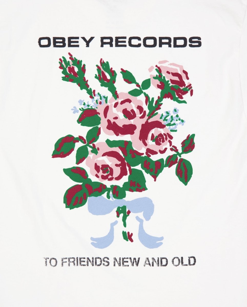 Camiseta Obey To New Friends And Old Blanco Unisex