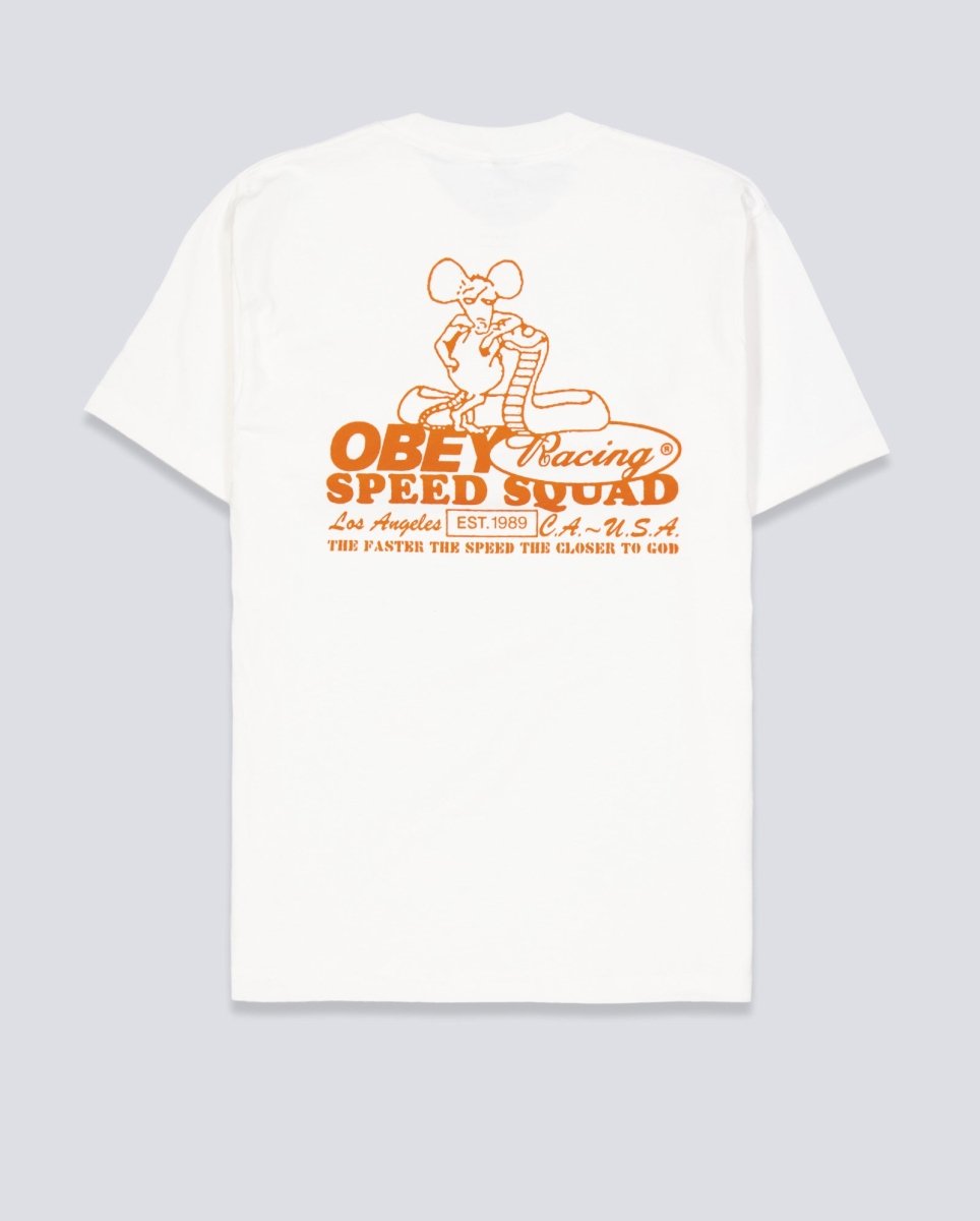 Camiseta Obey Speed Squad Blanco Unisex