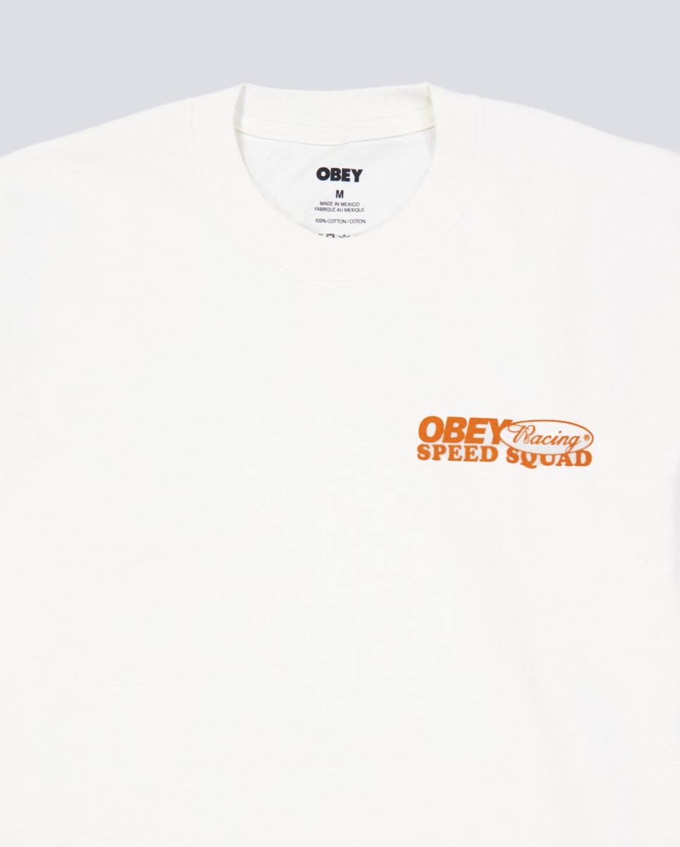 Camiseta Obey Speed Squad Blanco Unisex