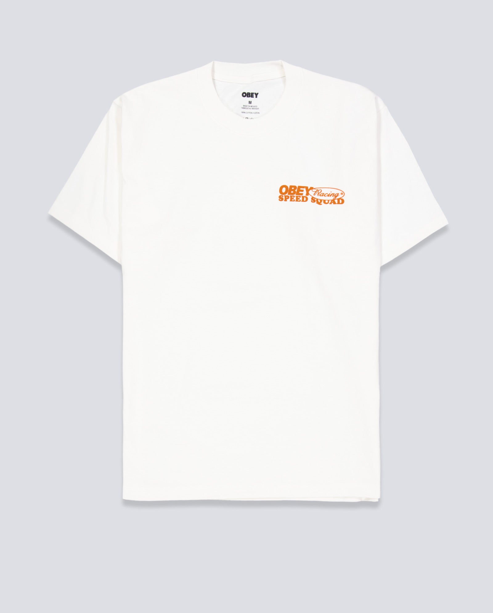 Camiseta Obey Speed Squad Blanco Unisex