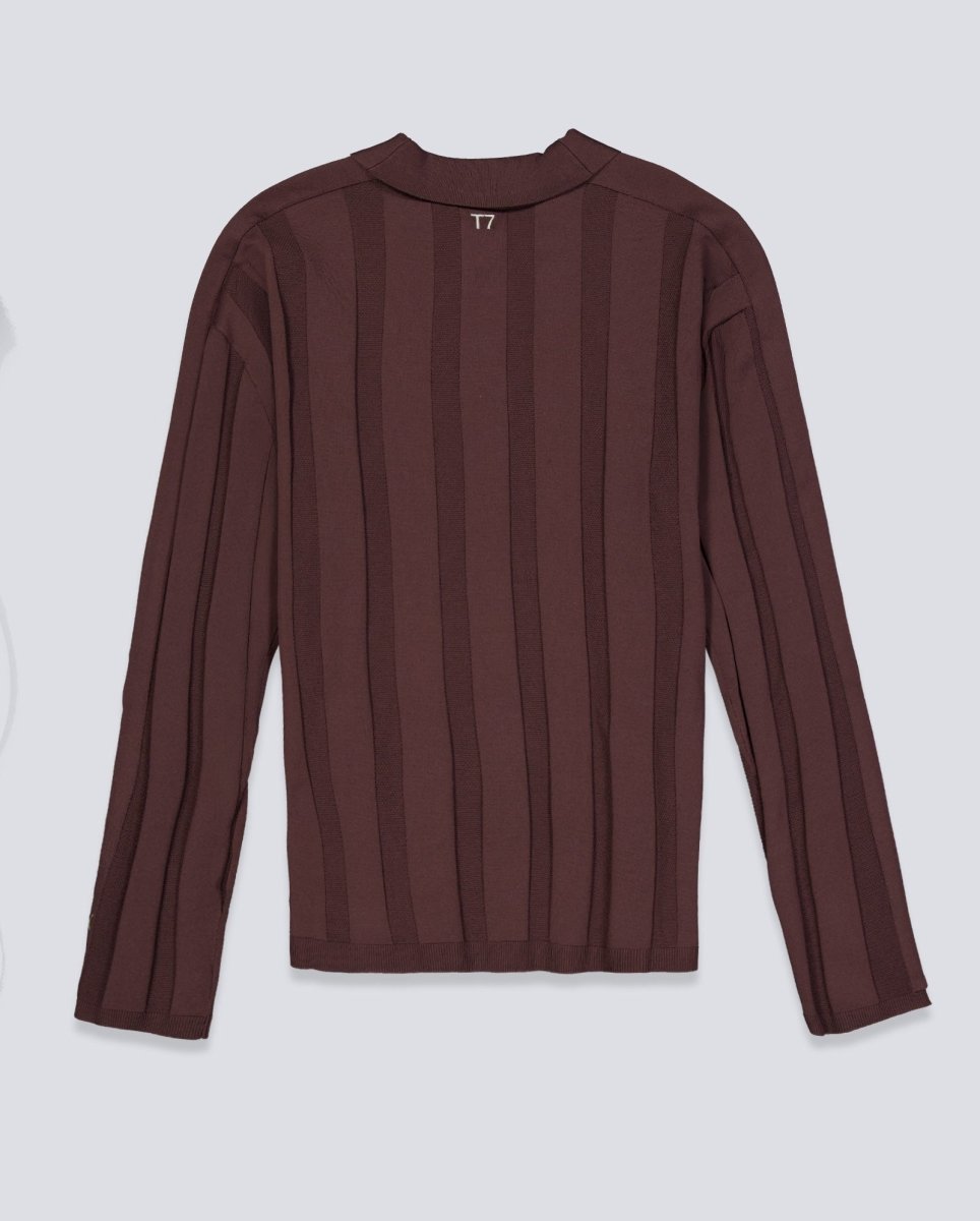Polo Manga Larga Puma T7 Marrón Unisex