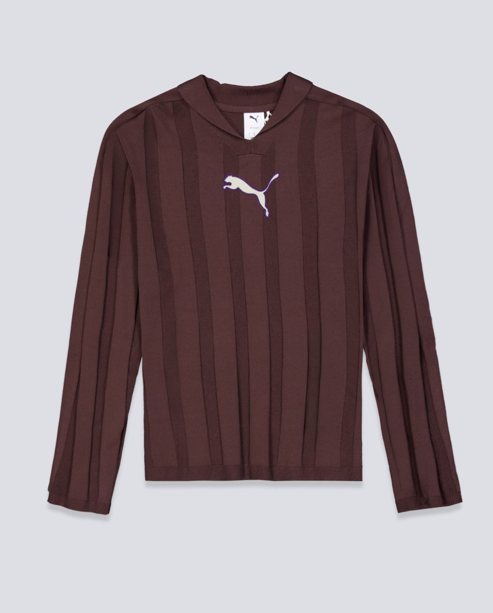 Polo Manga Larga Puma T7 Marrón Unisex