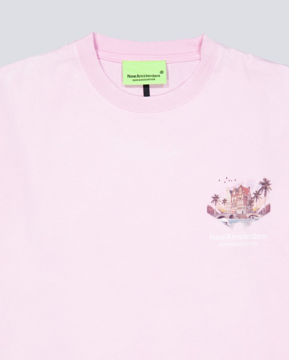 Camiseta New Amsterdam Tropical Tee Rosa Unisex