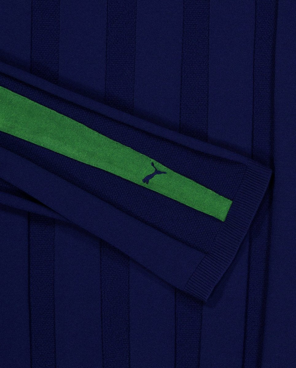 Polo T7 Longsleeve Azul Y Verde Unisex