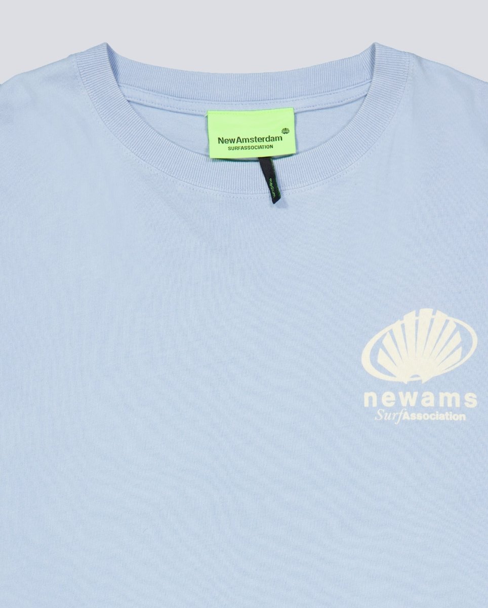 Camiseta New Amsterdam Surf Association Corporate Logo Azul Unisex