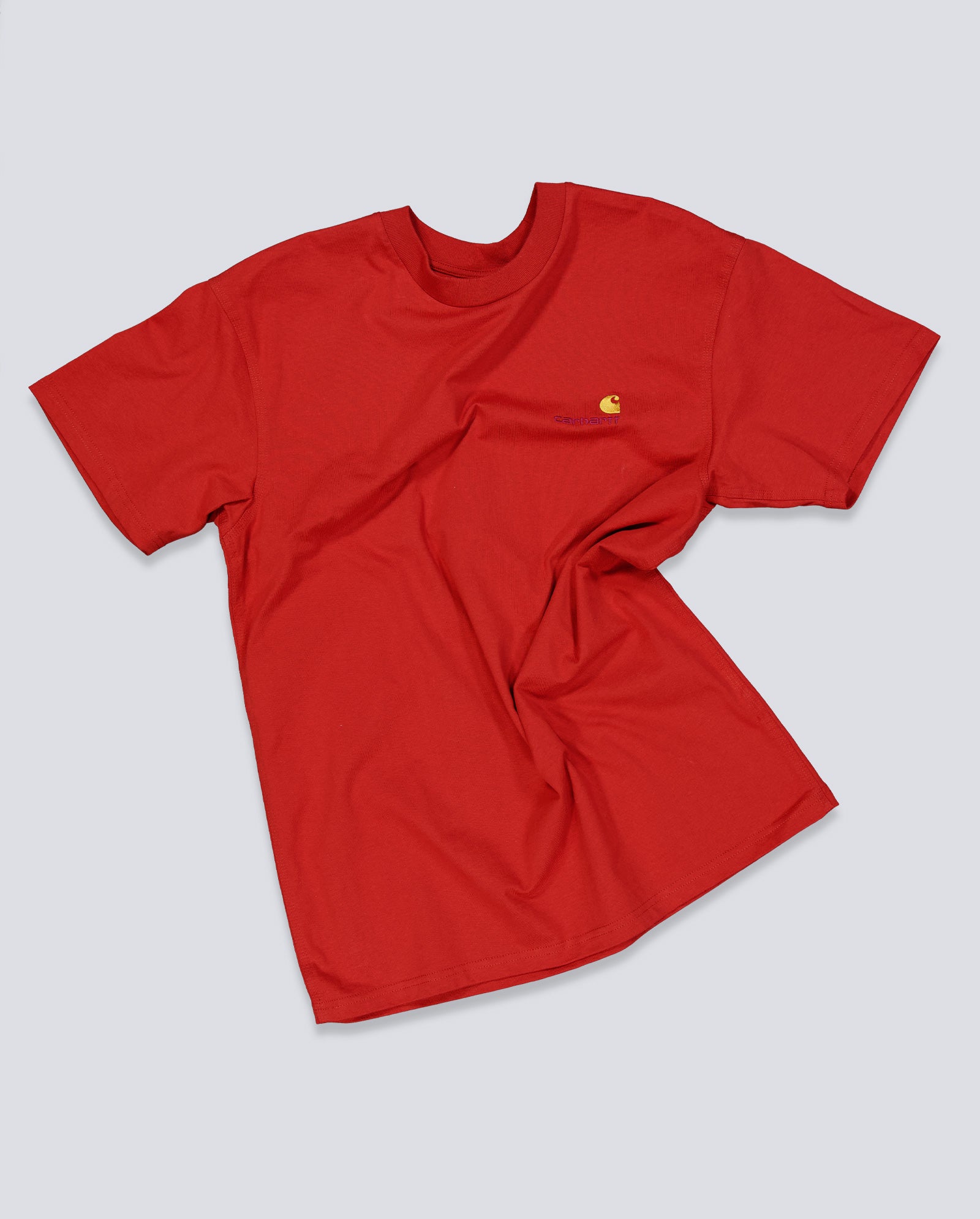 Camiseta Carhartt WIP American Scripts Rojo Unisex