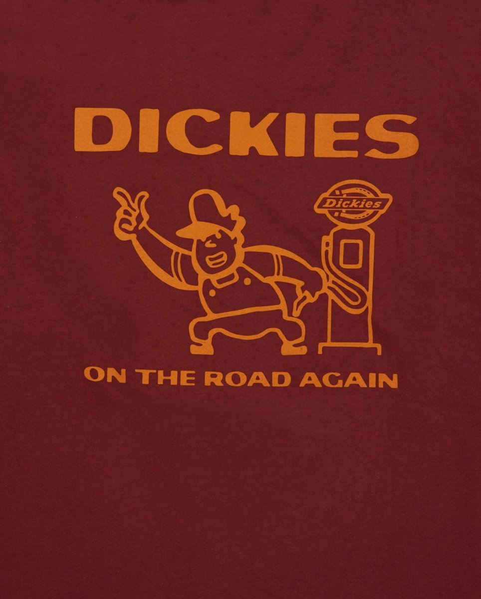 Camiseta Dickies Burns Granate Hombre