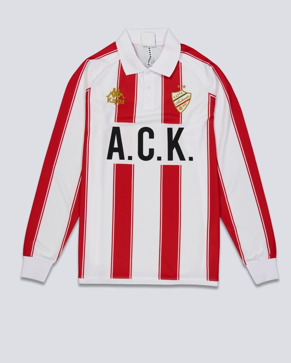 Camiseta Kappa Oden Blanco Rojo Unisex