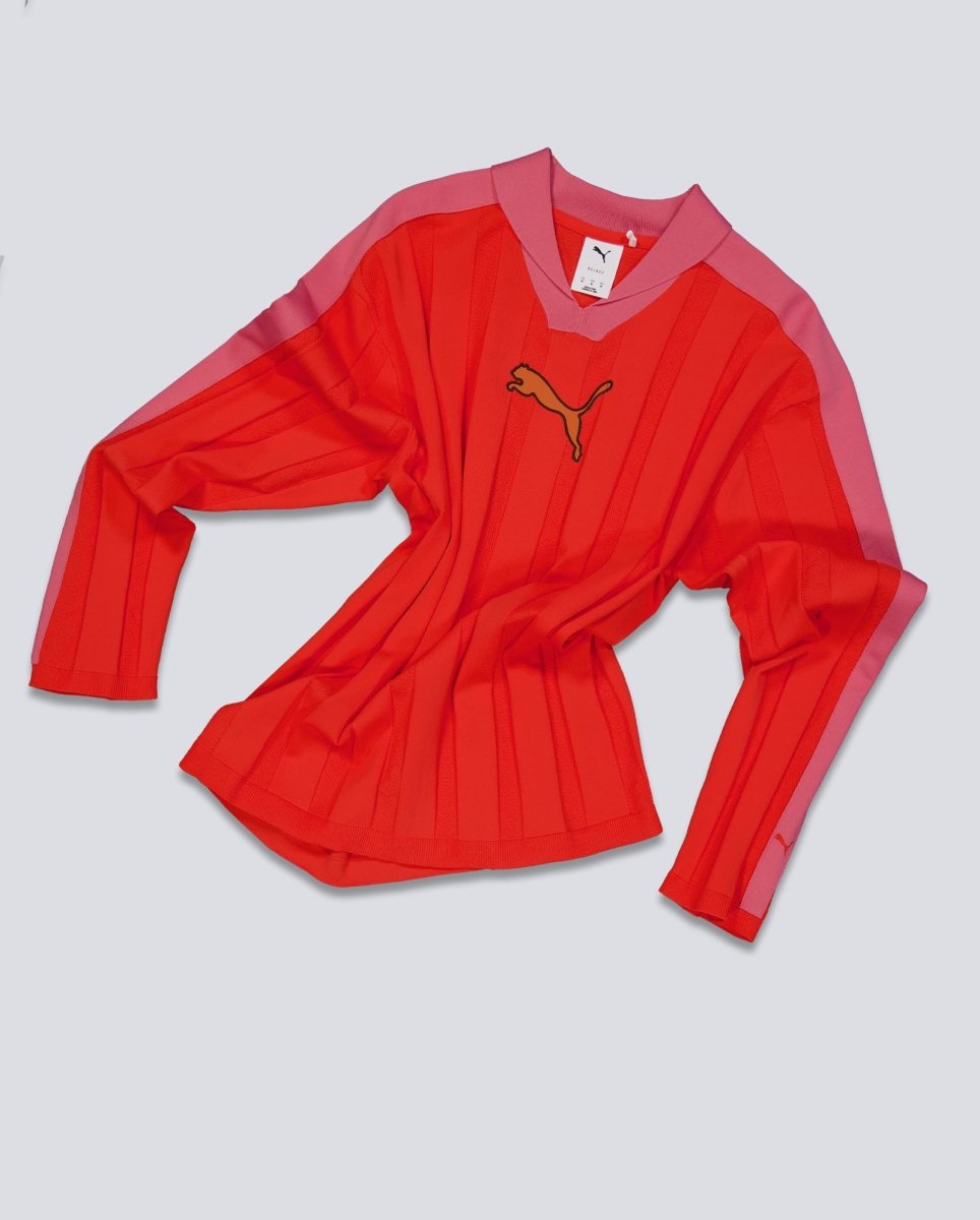 Polo T7 Longsleeve Rojo Y Rosa Unisex