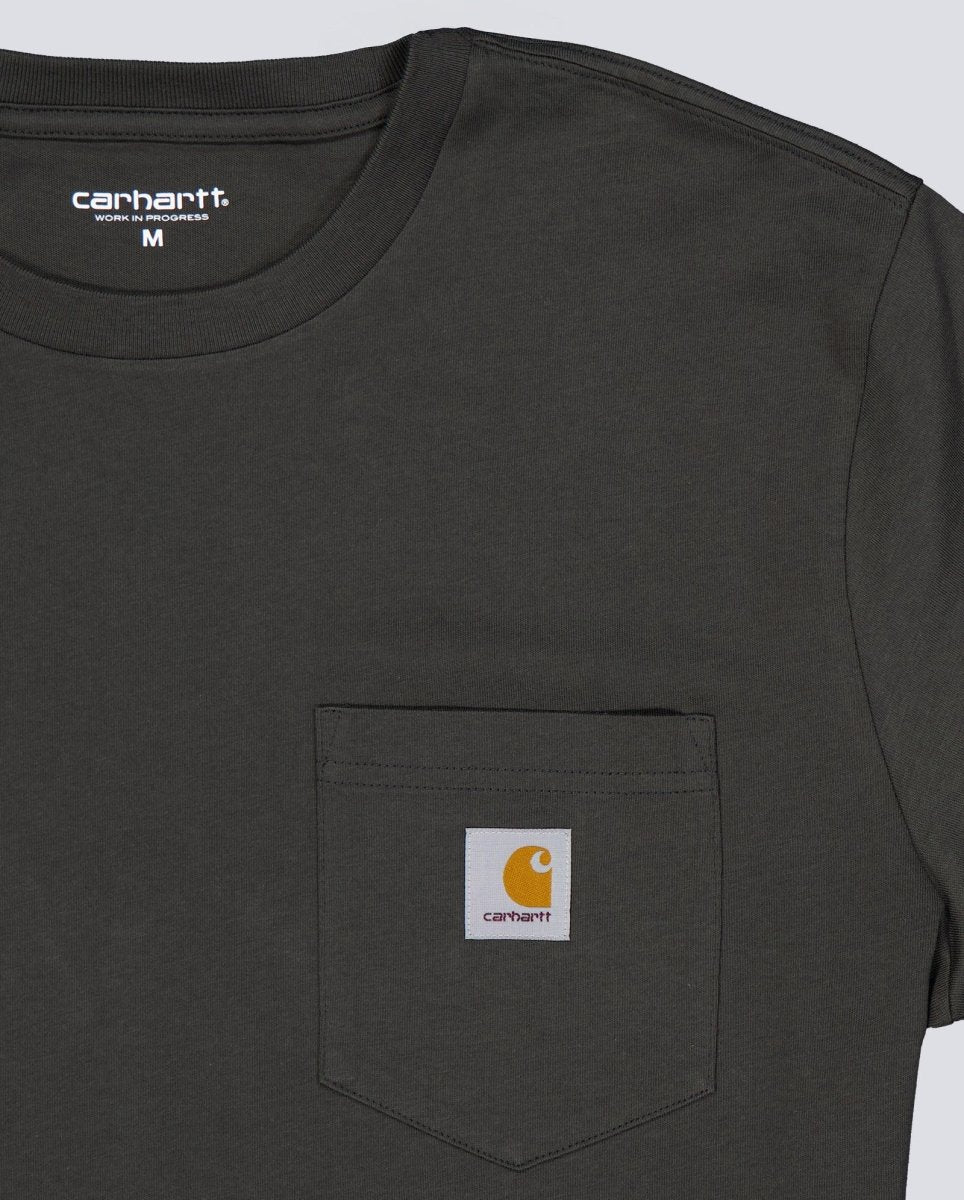 Camiseta Carhart Wip Pocket Verde Unisex