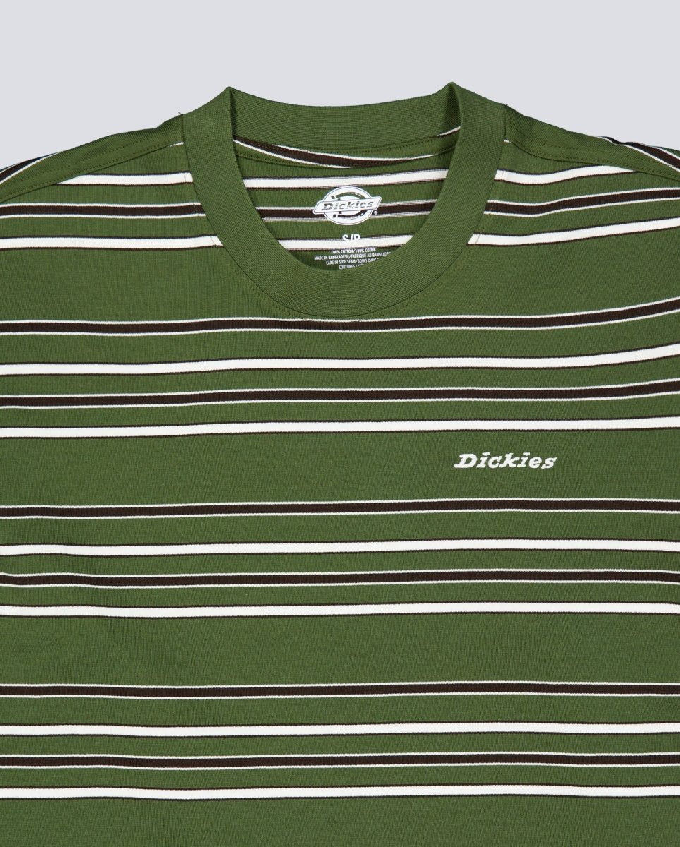 Camiseta Dickies East Liberty Stripe Verde Unisex