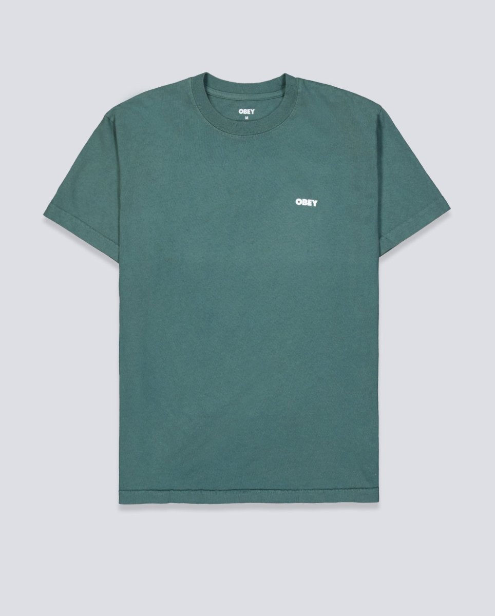Camiseta Obey Bold Icon Face Pigment Verde Hombre