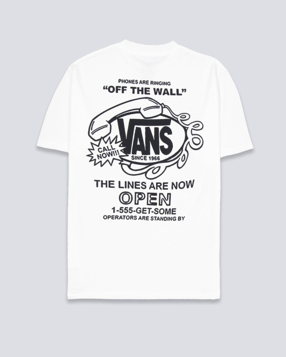 Camiseta Vans Hot Lines SS Tee Blanco Unisex