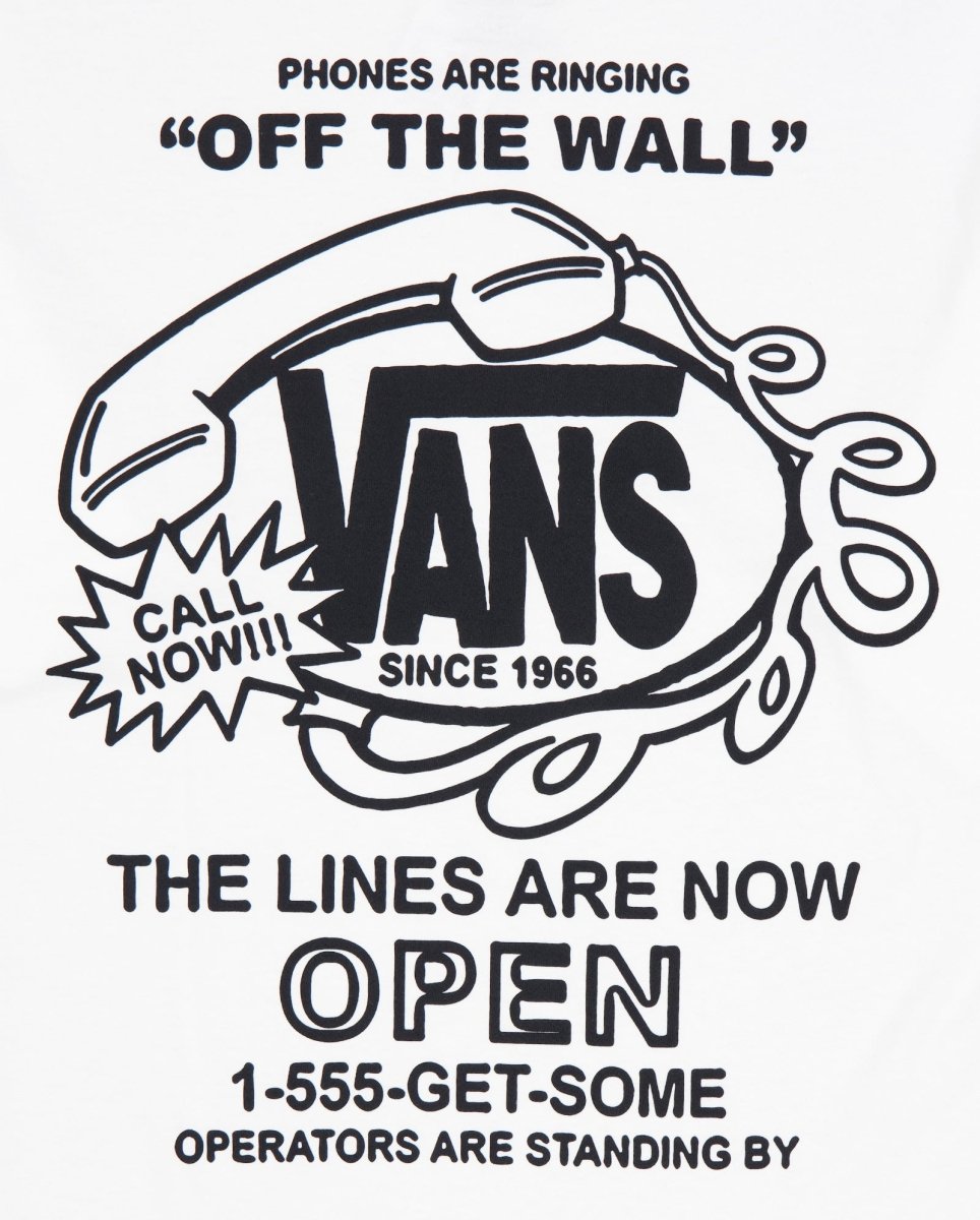 Camiseta Vans Hot Lines SS Tee Blanco Unisex