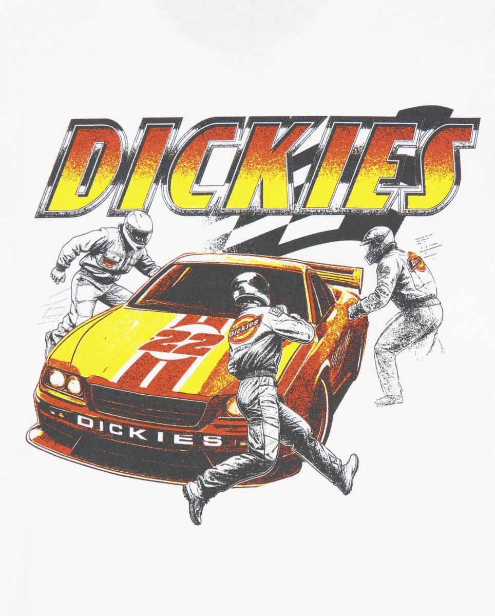 Camiseta Dickies Nashport Pit Crew Blanco Unisex
