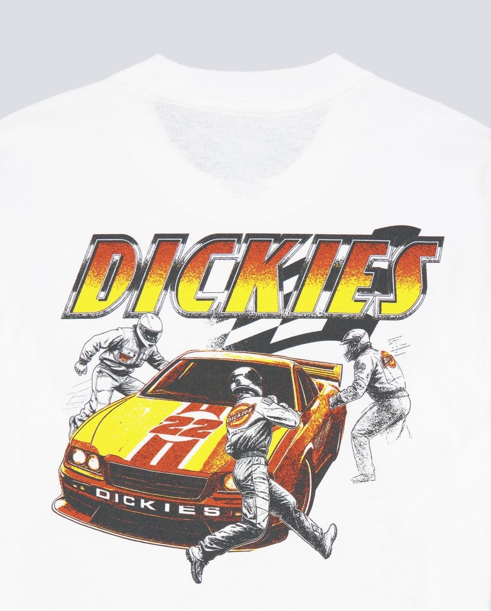 Camiseta Dickies Nashport Pit Crew Blanco Unisex