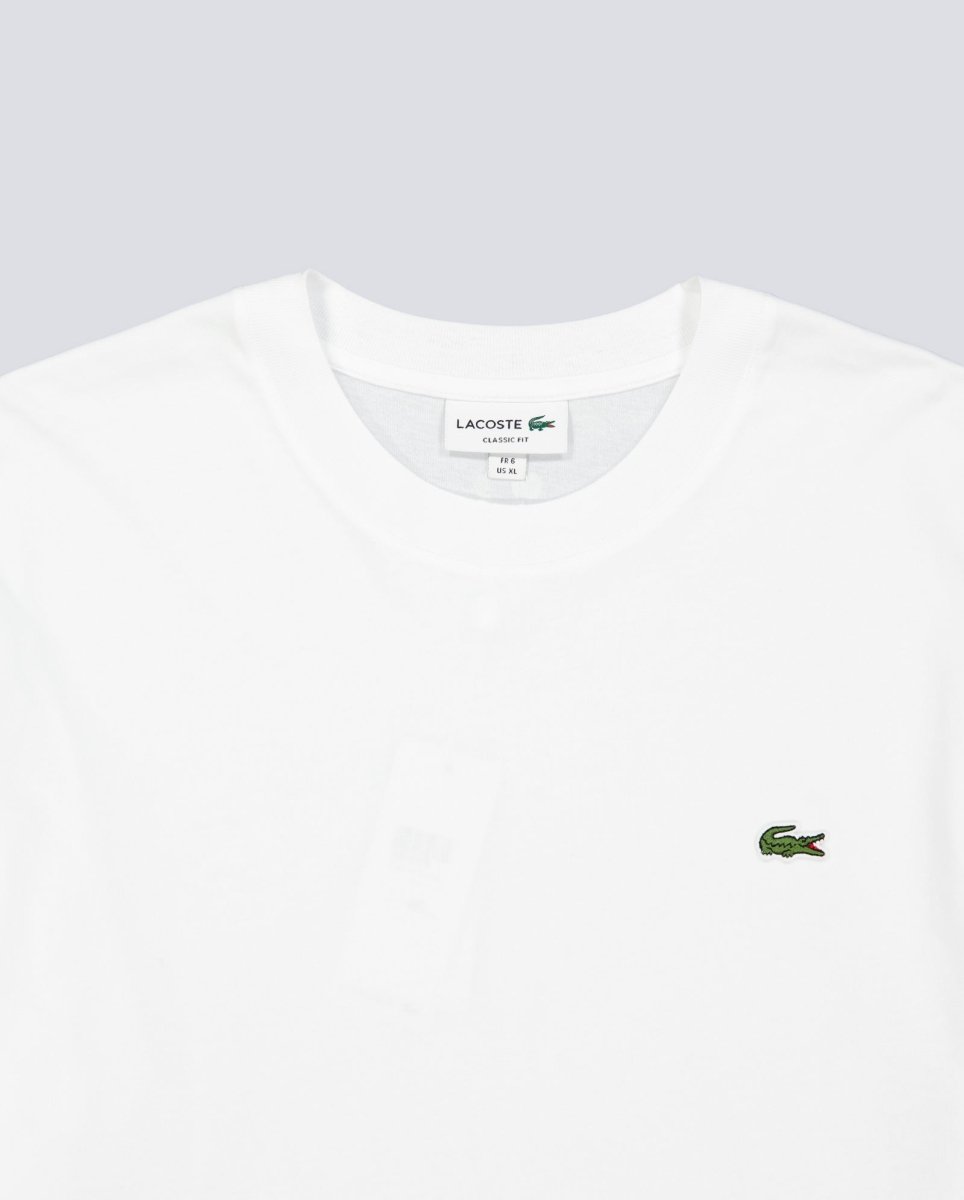 Camiseta Lacoste Classic Fit MidWeight Blanco Hombre