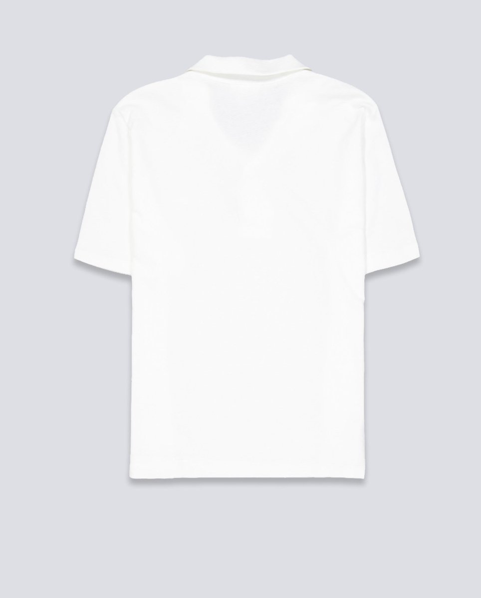 Polo Lacoste Manga Corta Blanco Hombre