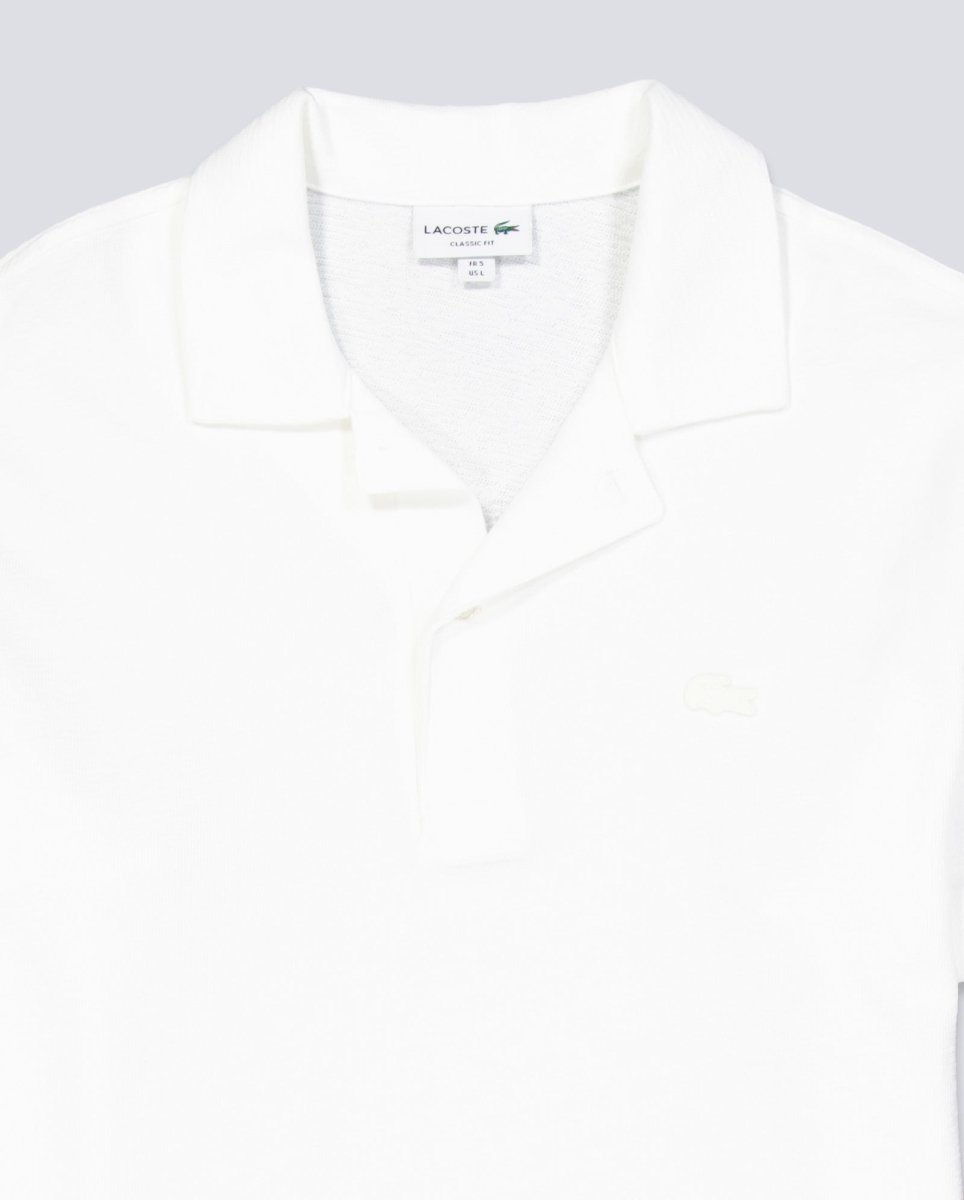 Polo Lacoste Manga Corta Blanco Hombre