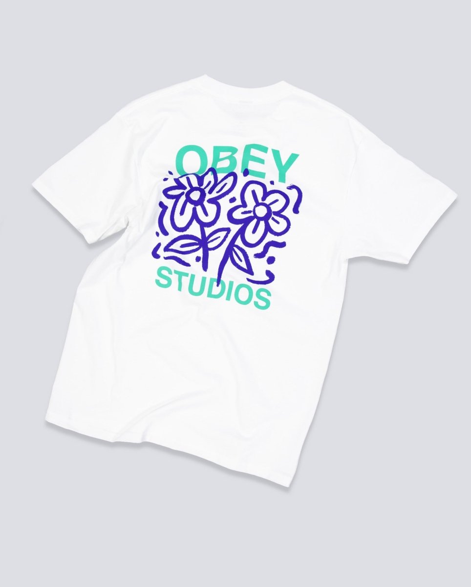 Camiseta Obey Grown With Love Blanco Unisex