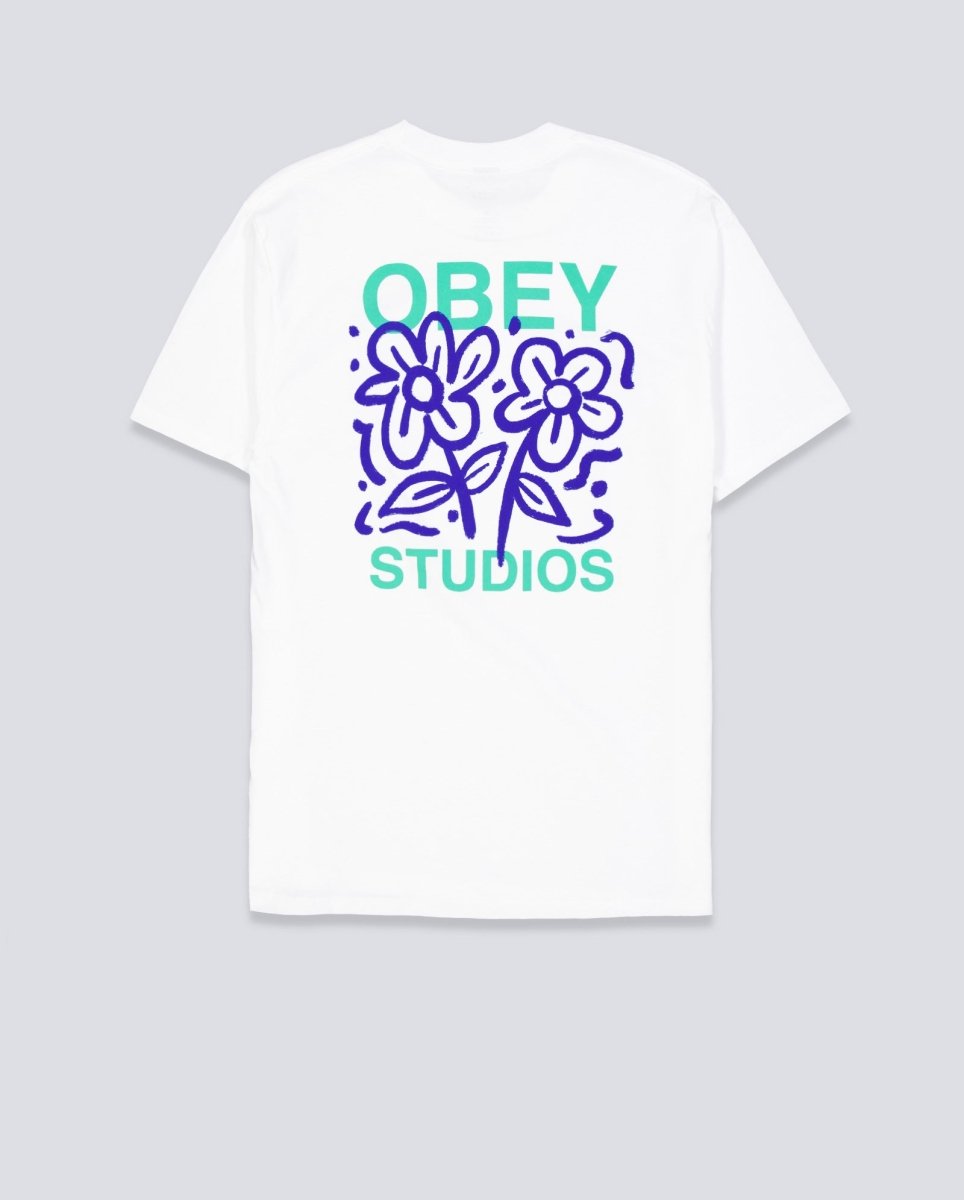 Camiseta Obey Grown With Love Blanco Unisex