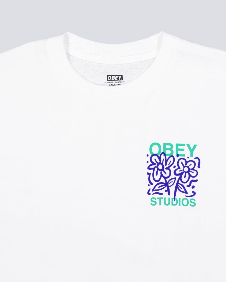Camiseta Obey Grown With Love Blanco Unisex