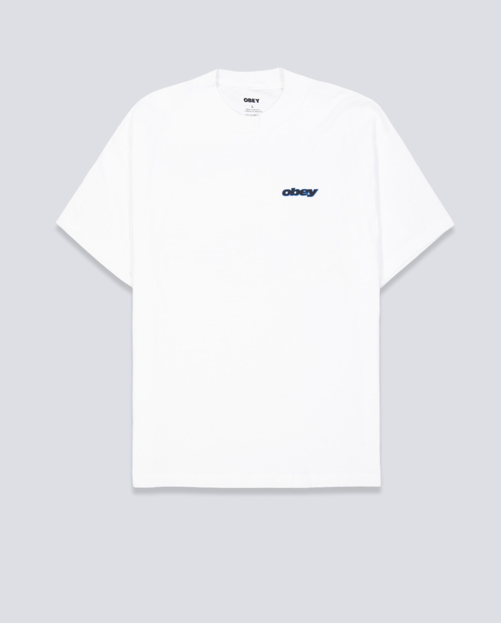 Camiseta Obey Lips Blanco Hombre