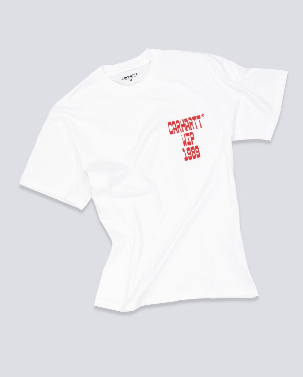 Camiseta Carhart Wip Blocks Blanco Unisex