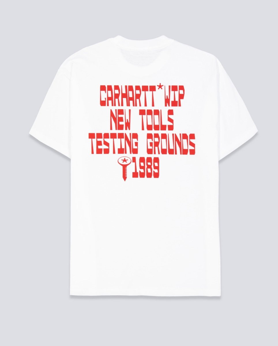 Camiseta Carhart Wip Blocks Blanco Unisex