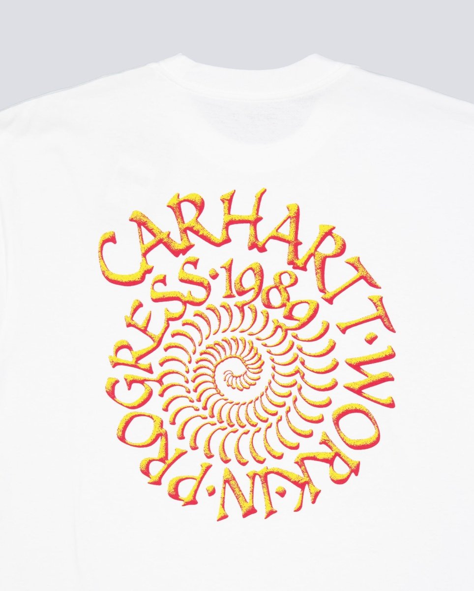 Camiseta Carhart Wip Spirals T-Shirt Blanco Unisex