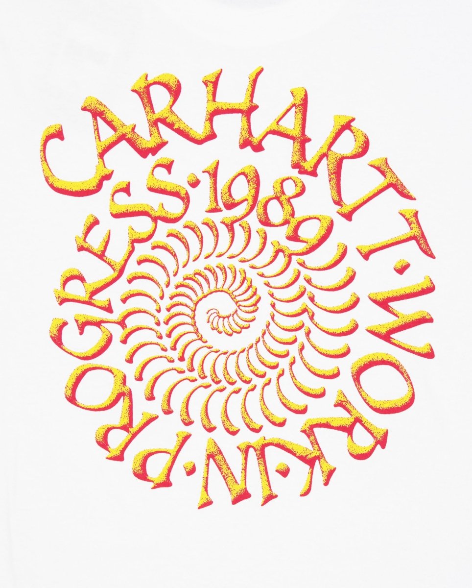 Camiseta Carhart Wip Spirals T-Shirt Blanco Unisex