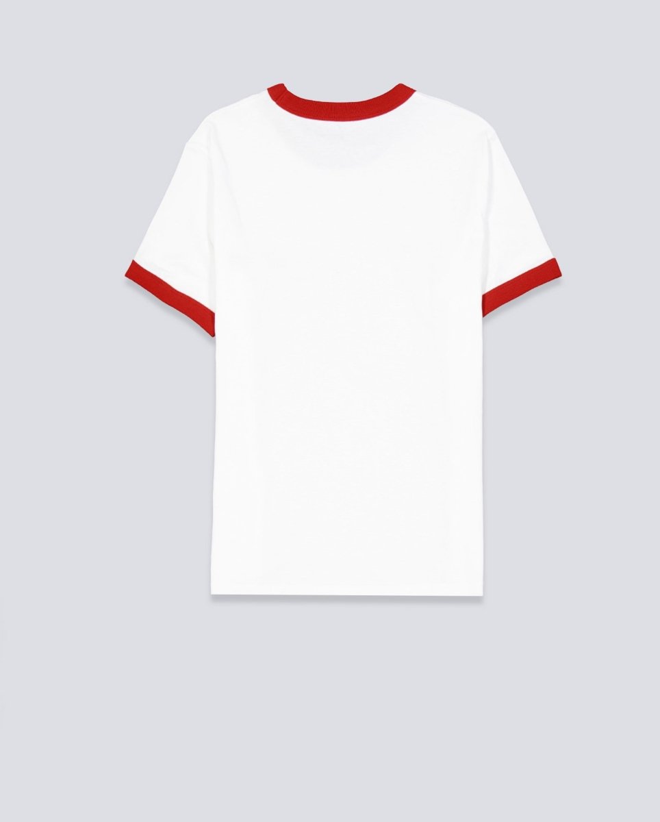 Camiseta Carhartt WIP Ringer IP Blanco Rojo Unisex