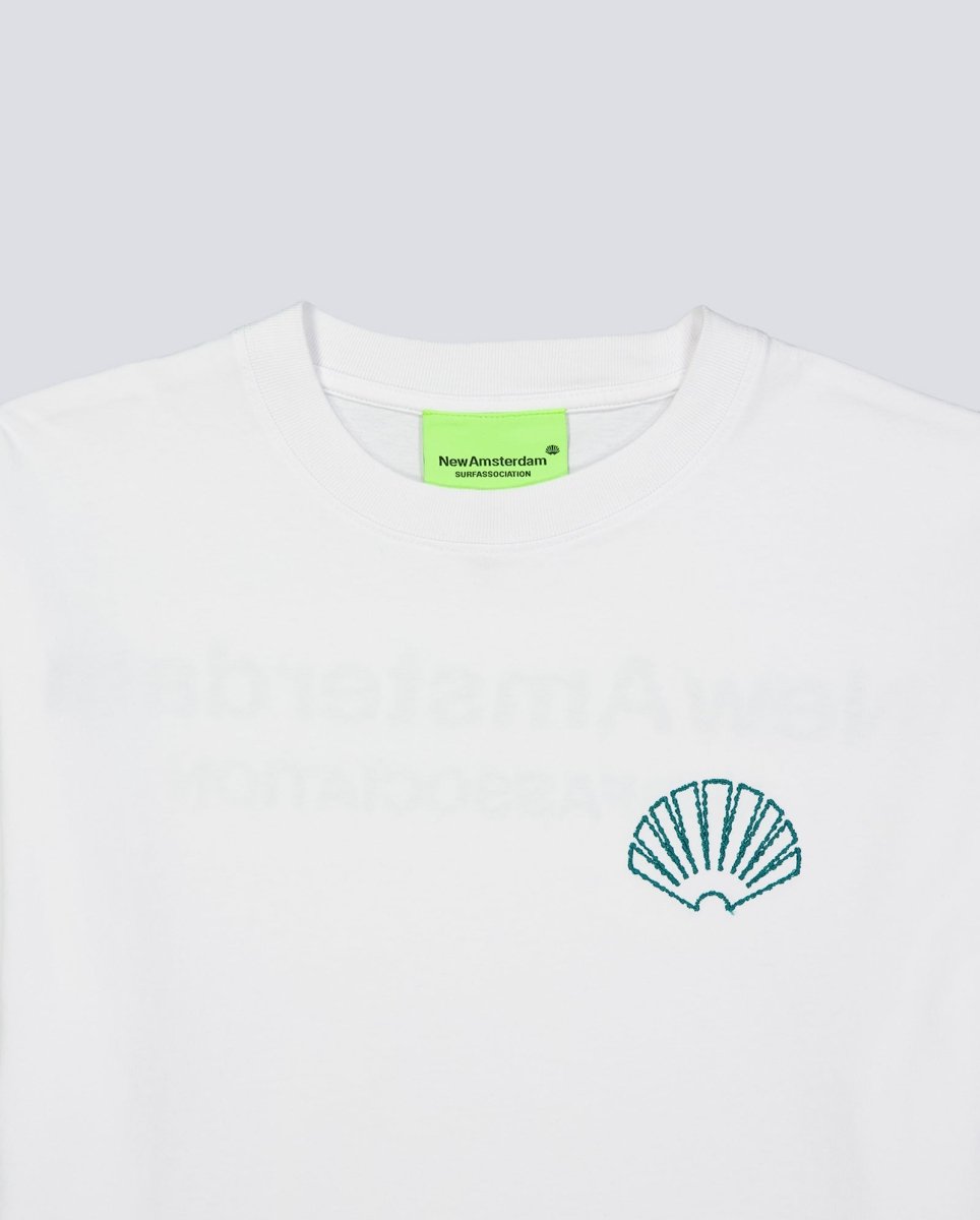 Camiseta New Amsterdam Surf Association Logo Tee Blanco Unisex