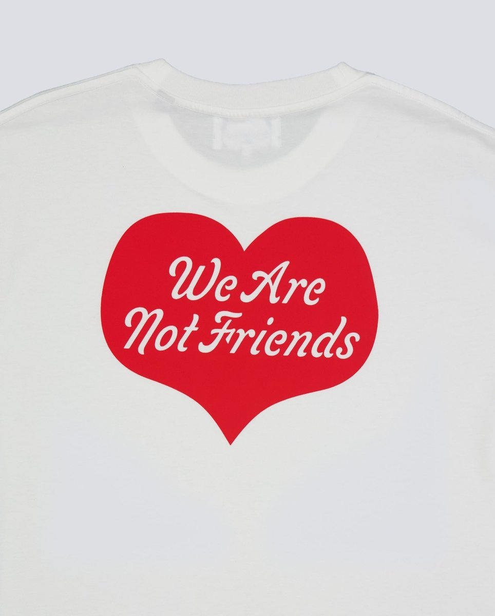 Camiseta We Are Not Friends Heart House Blanca Unisex